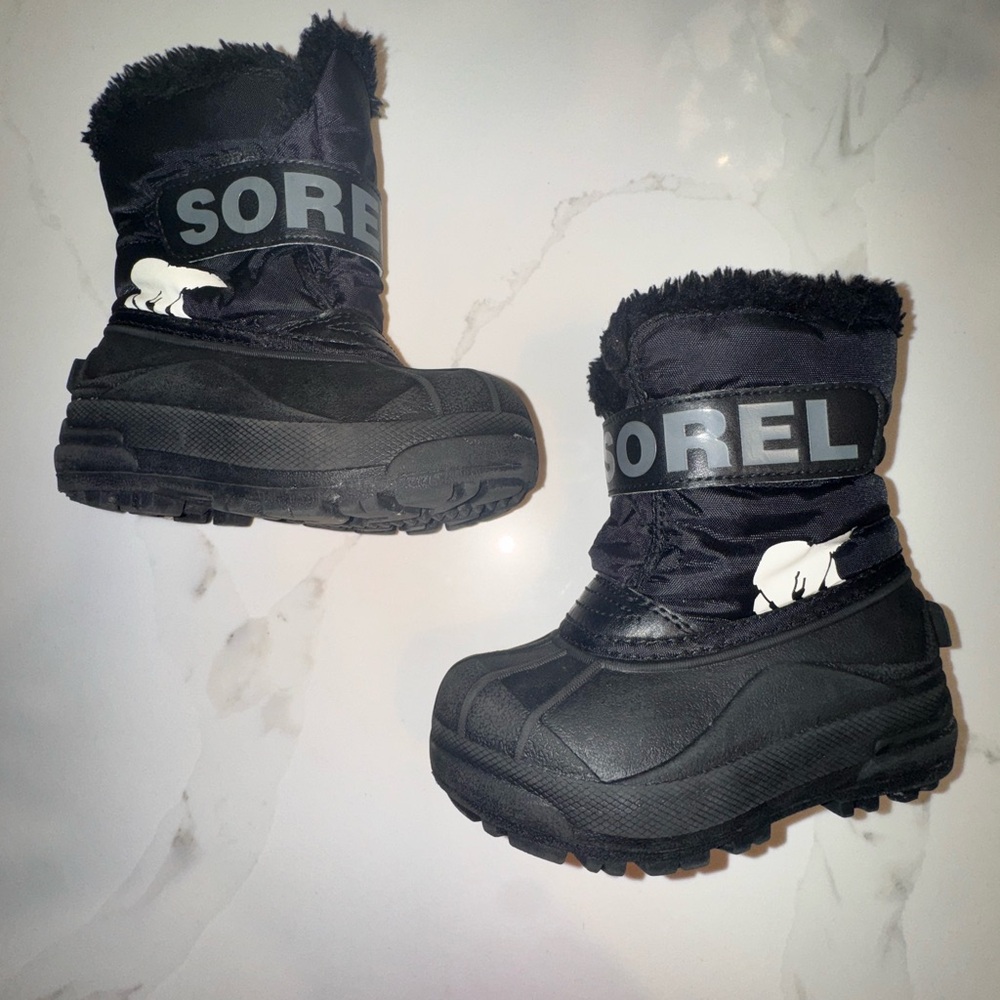 Sorel Black Snow Boots